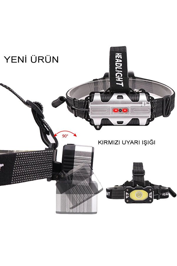 Evi̇mdeyokyok 4 Modlu Sensörlü Şarjlı Güçlü Kafa Lambası Wt-248