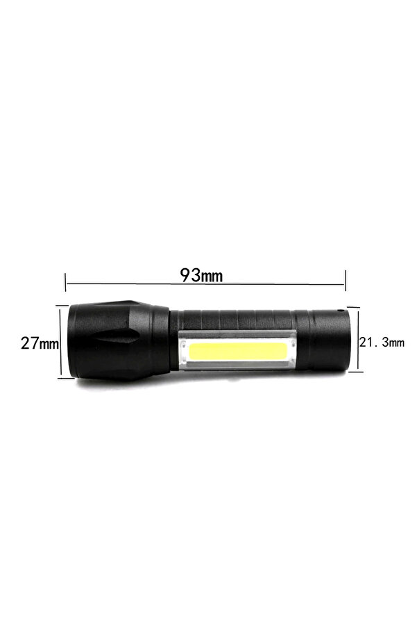 Evi̇mdeyokyok Mi̇ni̇ Çok Güçlü Şarjlı El Feneri̇ (Xpe-Cob Led ) Wt-030