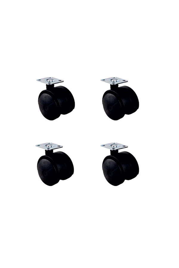 Evi̇mdeyokyok Küçük Plasti̇k Tablalı Teker - 40 Mm Hks101 - 4 Adet