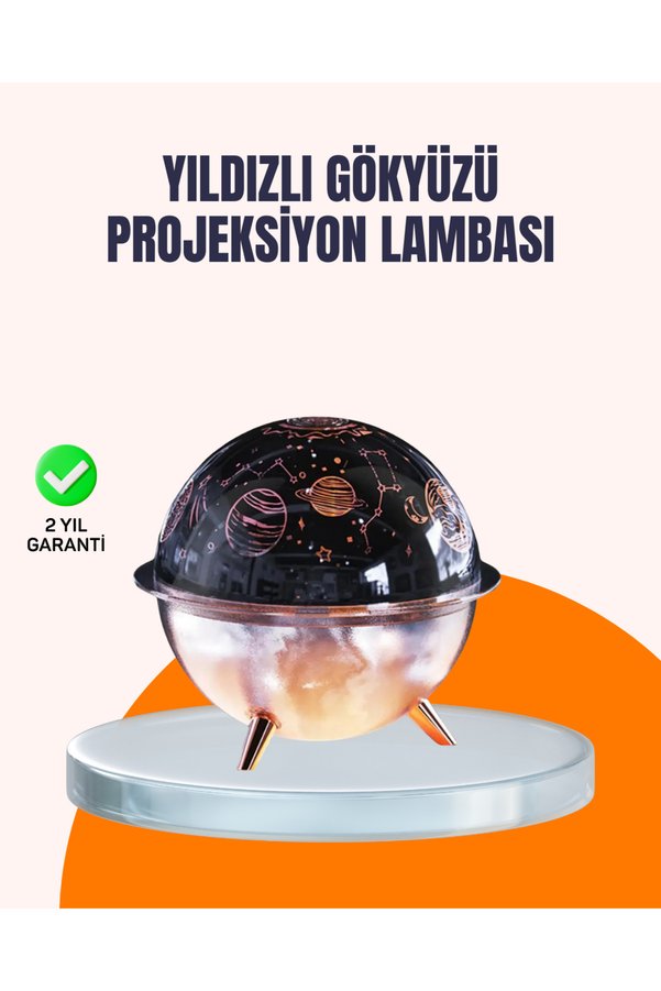 Prativas Kozmik Işık Efektli Projeksiyonlu Nemlendirici Gece Işığı