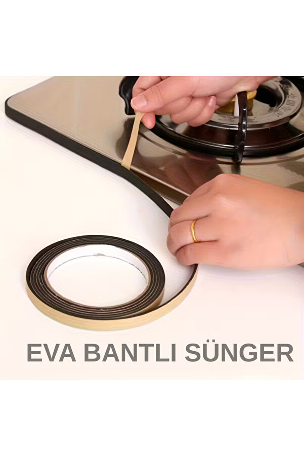 Evi̇mdeyokyok Eva Neopren Conta Sünger Bantlı Sızdırmazlık Bandı 2Mm Kalınlıkta 10Mmx25Mt