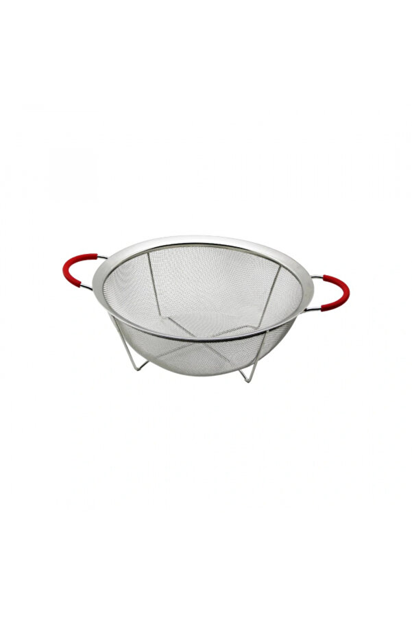 Go İthalat 22Cm Tel Sepet Metal Süzgeç Si̇li̇kon Kılıflı Kulp Metal Çerçeve - Ayak (5324)
