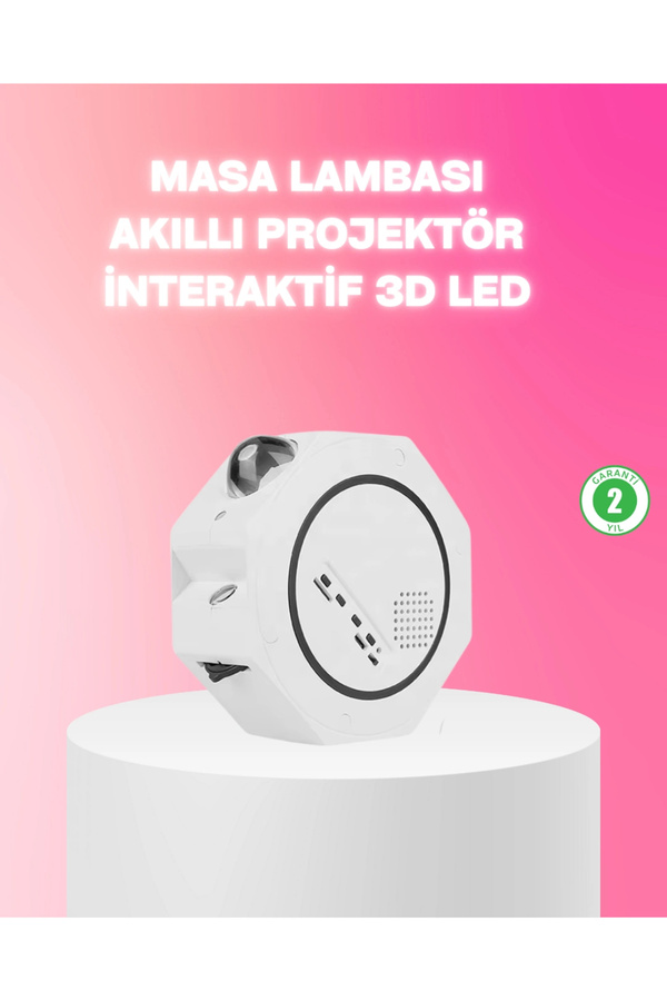 Buti̇k 360° Döndürülebi̇li̇r Yıldızlı Gökyüzü Projeksi̇yon Gece Lambası