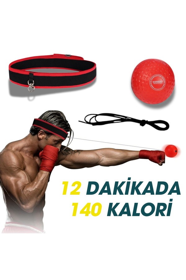 Sporsize Boks Refleks Topu Seti – Ayarlanabilir Kafa Bandı Koordinasyon ve Refleks Antrenmanı