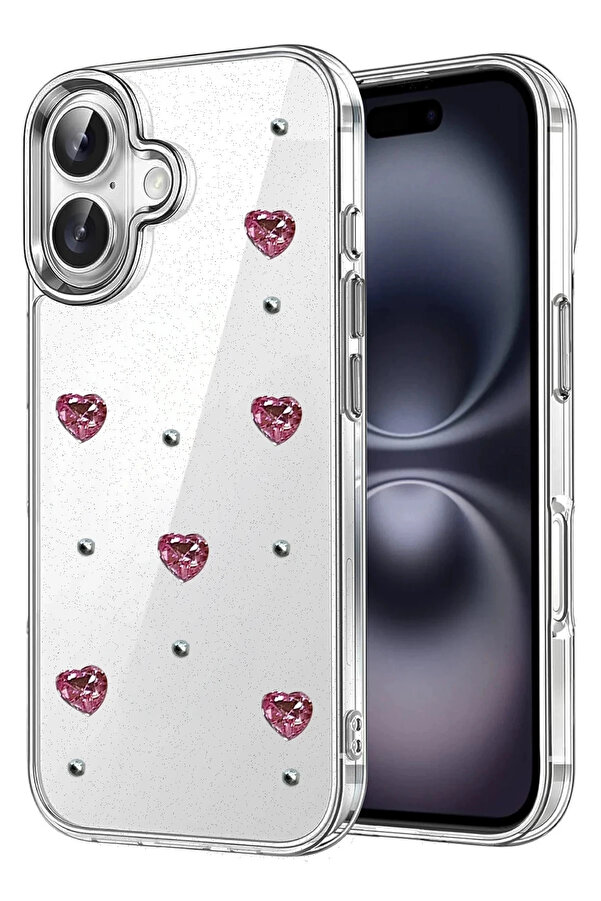 Buti̇k Apple İphone 16 Fi̇yonk Desenli̇ Kapak - Desen 4-(5796)