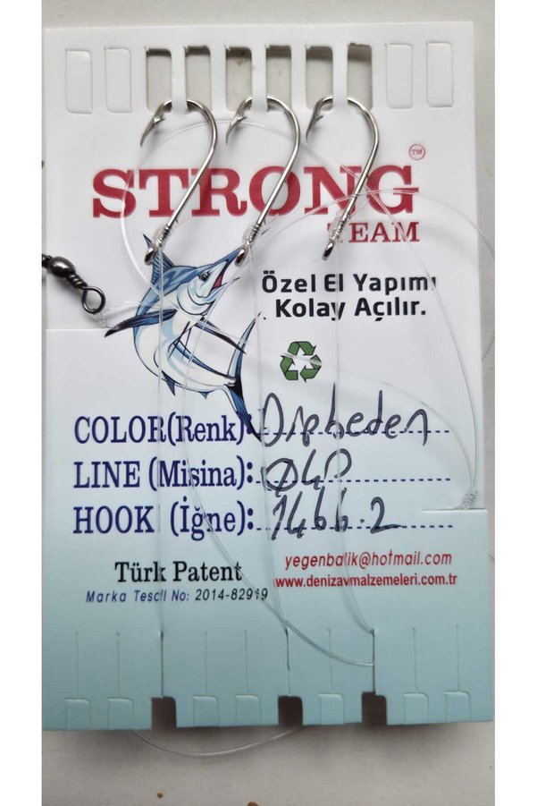 Strong Team Hazır Deniz Üçlü Dip Iğne Takımı 1466-beyaz Tırnaklı Seri
