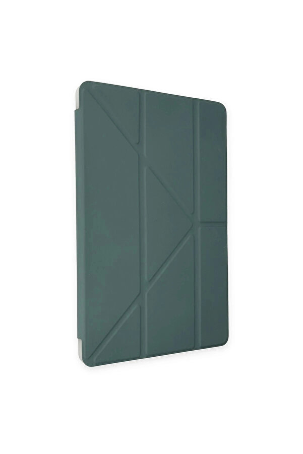 Buti̇k İpad 2022 10.9 (10.Nesi̇l) Kılıf Kalemli̇kli̇ Mars Tablet Kılıfı - Koyu Yeşi̇l-(5796)