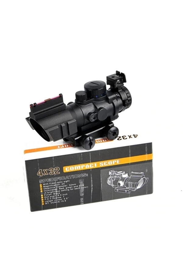 Evi̇mdeyokyok Spıke 4X32 Kırmızı Işıklı Dürbünü 4X32
