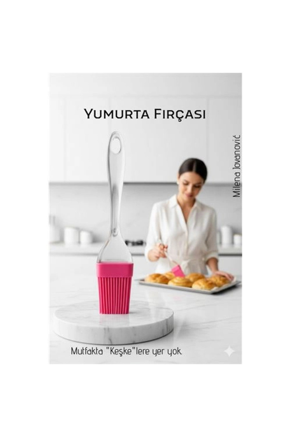 Buti̇k Si̇li̇kon Yumurta Ve Yağlama Fırçası- Isıya Dayanıklı Kompakt Mutfak Yardımcısı