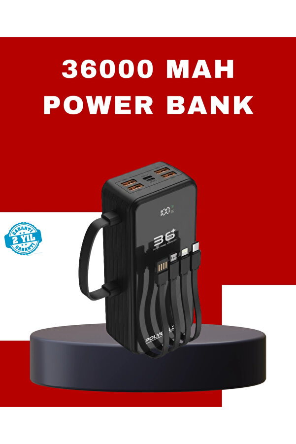 Buti̇k Kablosuz Şarj Özelli̇kli̇ Güç Bankası Gün Boyu Kesi̇nti̇si̇z Enerji̇