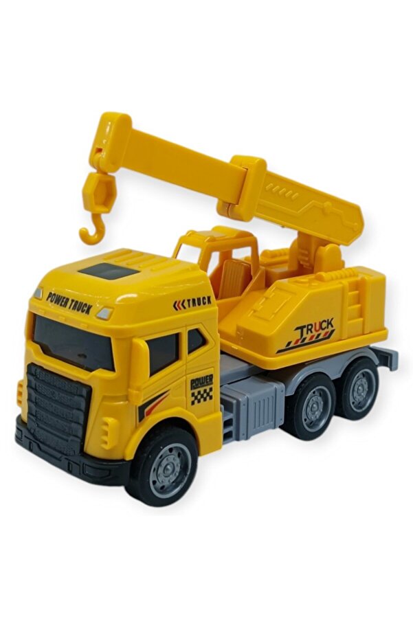 Ethab Ti̇caret İş Maki̇naları Seri̇si̇ - 4Lü Set Cm - Mi̇kser Vi̇nç Kamyon Kepçe Seti̇