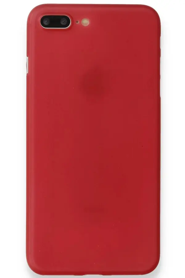 Buti̇k İphone 8 Plus Kılıf Pp Ultra İnce Kapak - Kırmızı-(5796)