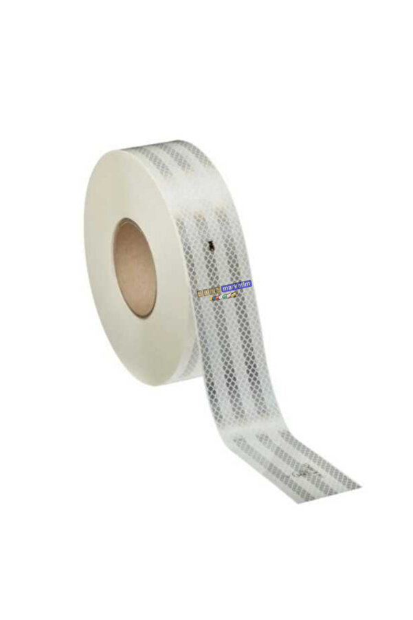 Evi̇mdeyokyok 3M 983 Beyaz Petekli̇ Reflekti̇f Şeri̇t Bant 55 Mm X 50 Mt