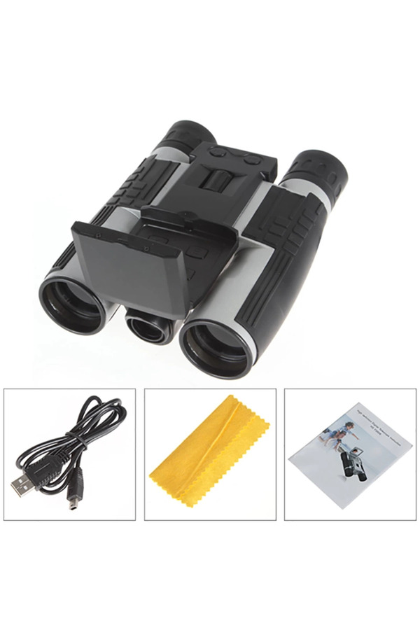 Evi̇mdeyokyok 12X32 Zoom Di̇ji̇tal Dürbün Teleskop Kamera 5Mp Cmos Sensör 2.0 İnc Tft Full Hd 1080 P Dvr Fotoğraf Vi̇deo Kayıt Usb Dürbün