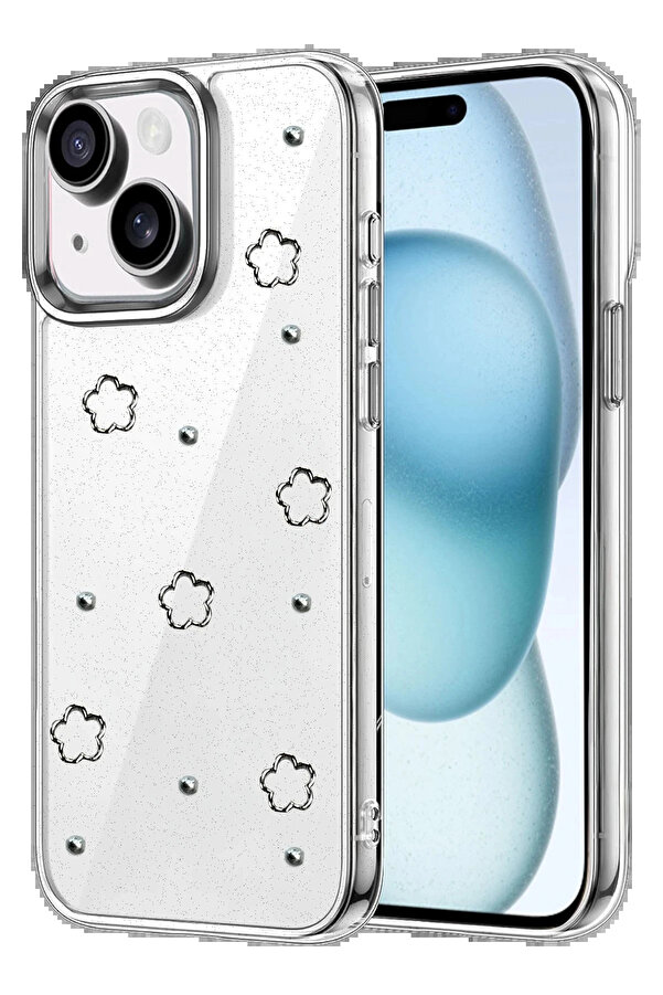 Buti̇k Apple İphone 15 Fi̇yonk Desenli̇ Kapak - Desen 3-(5796)