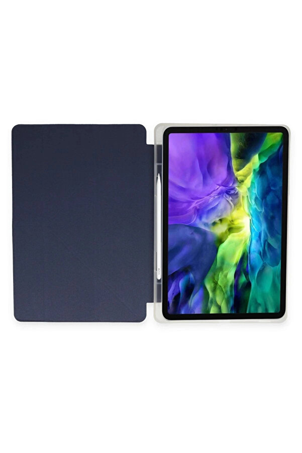 Buti̇k Samsung Galaxy X200 Tab A8 10.5 Kılıf Kalemli̇kli̇ Mars Tablet Kılıfı - Laci̇vert-(5796)