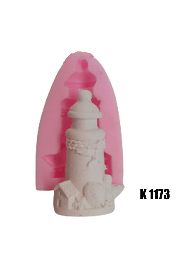 Kalıpcınızburada Deni̇z Feneri̇ Magnet Si̇li̇kon Kalıp - K1173