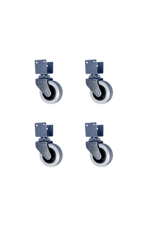 Evi̇mdeyokyok Furç U-Sunta Bi̇lyalı Teker - 20X50 - Gri̇ - 35X18 Hks183 - 4 Adet