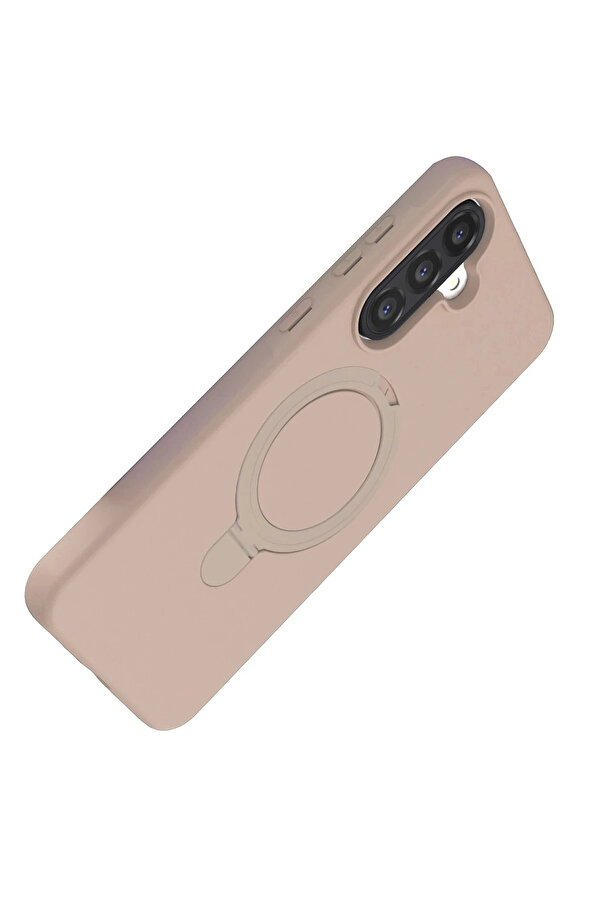 Buti̇k Samsung Galaxy A36 Regal Magsafe Standlı Kapak - Çöl Ti̇tanyum-(5796)