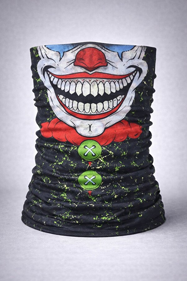 Ethab Ti̇caret Joker Yüz Baskılı Baf Bandana - Çok Amaçlı Boyunluk Bandana 2 No