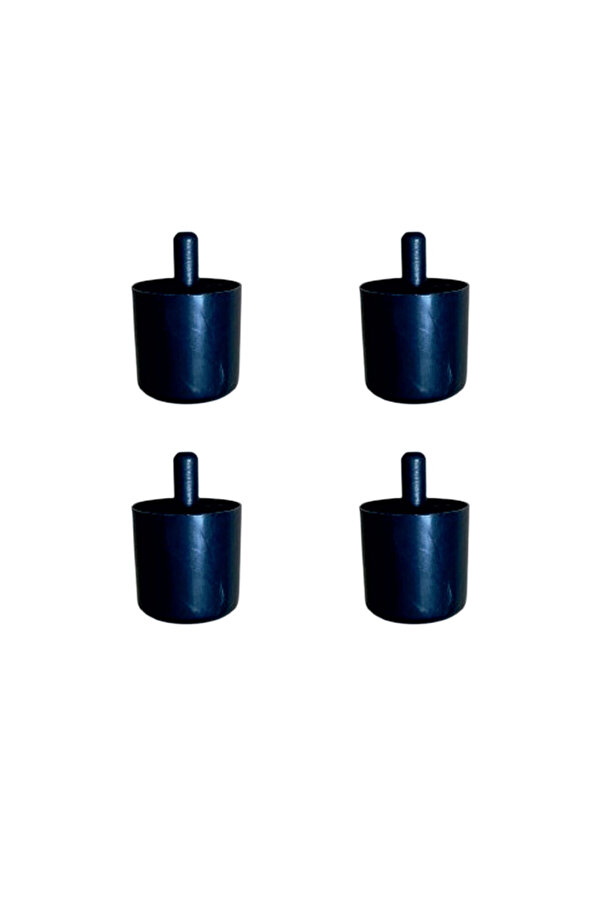 Evi̇mdeyokyok Si̇li̇ndi̇r Plasti̇k Ayak Geçmeli̇ Pi̇mli̇ - 50Mm - Si̇yah 12Mm Hks278 - 4 Adet