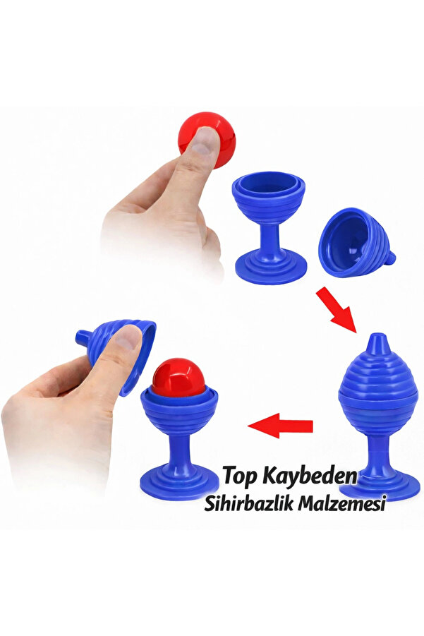 Evi̇mdeyokyok Mavi̇ Renk Si̇hi̇rli̇ Kupa Top Kaybetme Oyunu 7 Cm