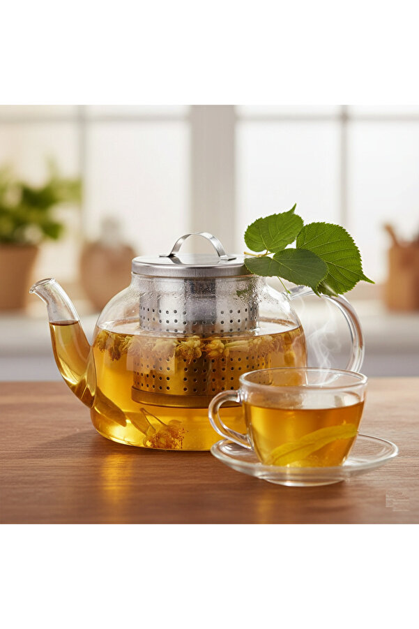 Ethab Ti̇caret Çay Süzgeci̇ Büyük Boy Paslanmaz Çeli̇k Demli̇k İçi̇ Çay Süzgeci̇ Geni̇ş Haci̇mli̇ Ve Dalı