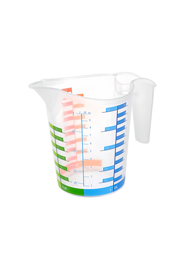 Ethab Ti̇caret Ölçü Kabı Dereceli̇ Renkli̇ 1000 Ml + 300 Ml Set