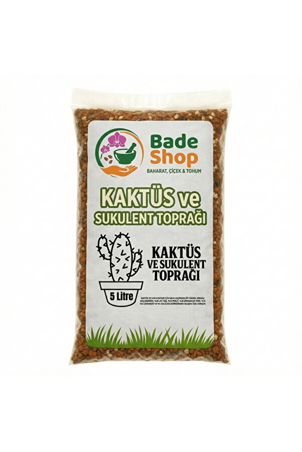 Bade Shop Kaktüs Ve Sukulent Toprağı 5 Li̇tre – Pomza, Perli̇t, Sphagnum Torf Ve Leonardi̇t Karışımlı