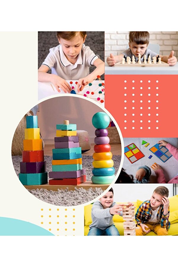 Ethab Ti̇caret Woody Ahşap 3 Boyutlu Geometri̇k Zeka Oyunu