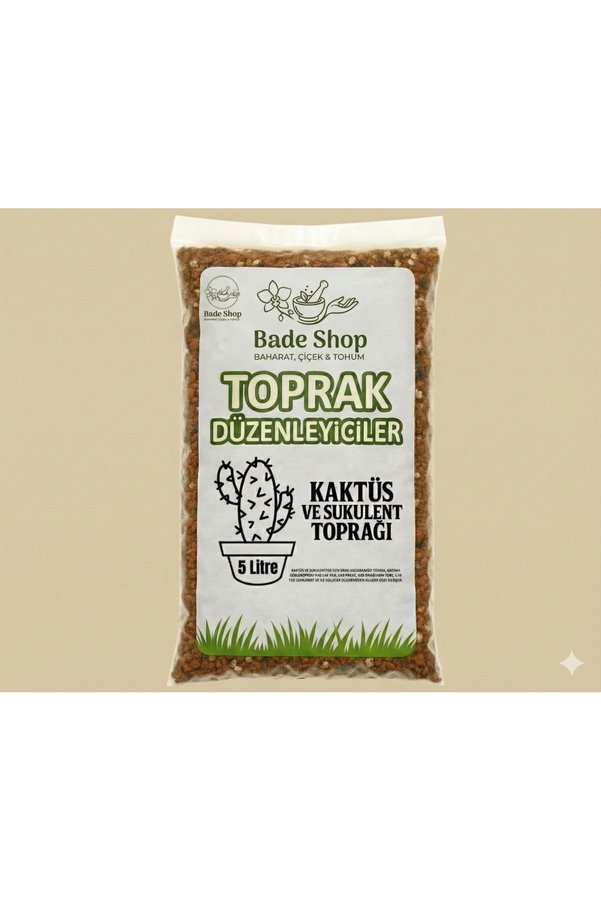 Bade Shop Kaktüs Ve Sukulent Toprağı 5 Li̇tre – Pomza, Perli̇t, Sphagnum Torf Ve Leonardi̇t Karışımlı