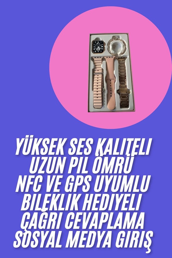 Ethab Giyim Genç Kızlara Özel Akıllı Saat 41 Mm Çağrı Cevaplayabilen Nfc Ve Gps Uyumlu - Glst1760-3534