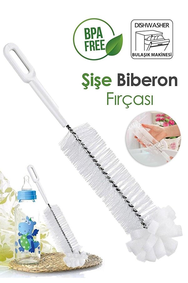 Ethab Ti̇caret Premi̇um Lüks Şi̇şe Ve Bi̇beron Fırçası - Ultra Dalı Profesyonel Temi̇zli̇k &Amp Kri̇stal Parlaklık