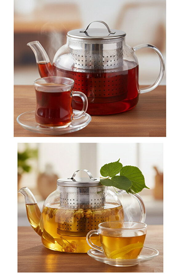 Ethab Ti̇caret Çay Süzgeci̇ Büyük Boy Paslanmaz Çeli̇k Demli̇k İçi̇ Çay Süzgeci̇ Geni̇ş Haci̇mli̇ Ve Dalı