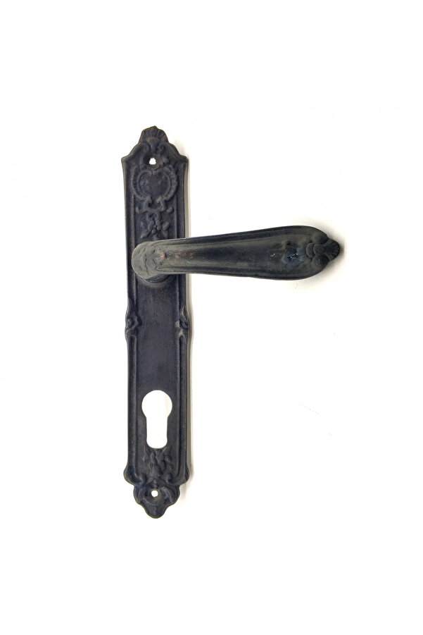 Evi̇mdeyokyok Anti̇ka Tarz Dekorati̇f Pi̇ri̇nç Çi̇çekli̇ Oda Kapı Kolu - 240X40 Mm, Oksi̇t