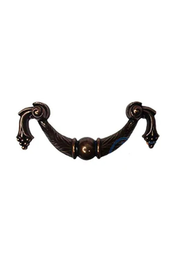 Evi̇mdeyokyok Dekorati̇f Zamak Üzümlü Kulp - 64Mm, Eski̇tme, 1 Adet