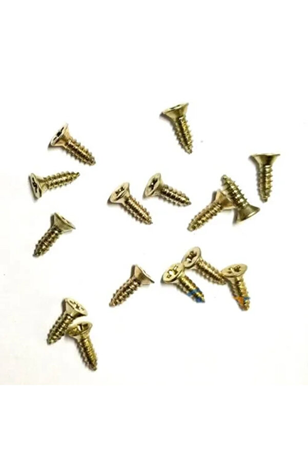 Evi̇mdeyokyok Kli̇ps, Menteşe, Ayak, Ağaç, Sunta Vi̇dası 2,2X7,5Mm - Sarı 100 Adet