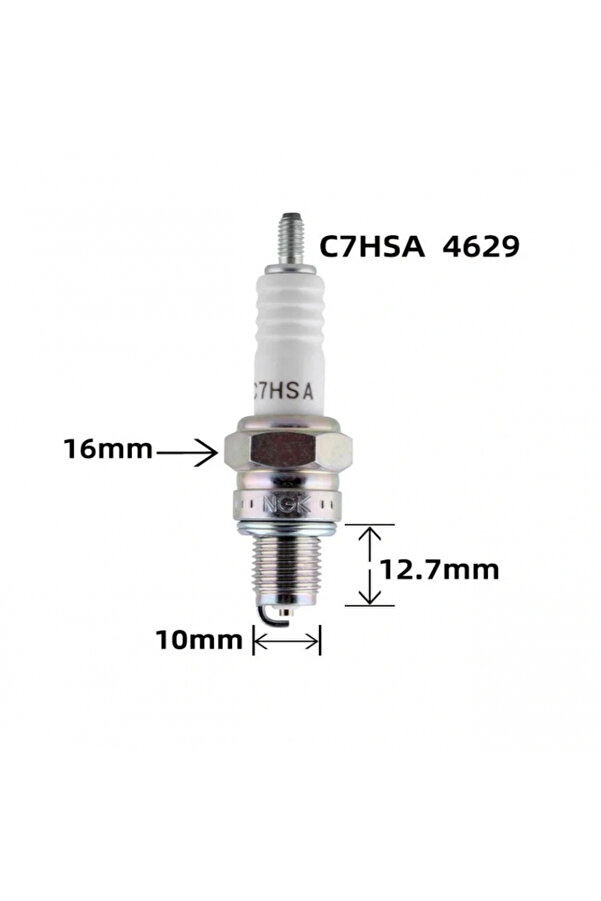 Ngk Mondi̇al 125Zn C7Hsa Buji̇ Uyumlu