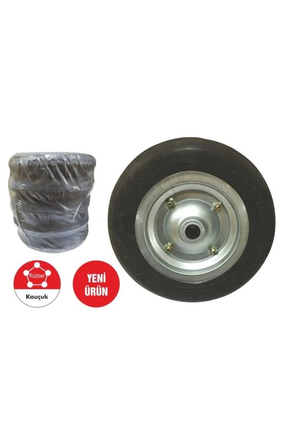 Evi̇mdeyokyok Tkr 001 El Arabası Tekeri̇ Dolgu Teker Burçlu