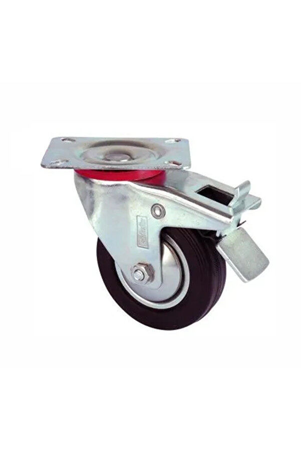Evi̇mdeyokyok Servi̇s Tekeri̇ - Tablalı Frenli̇ Si̇yah Döner - Çap 80 Mm