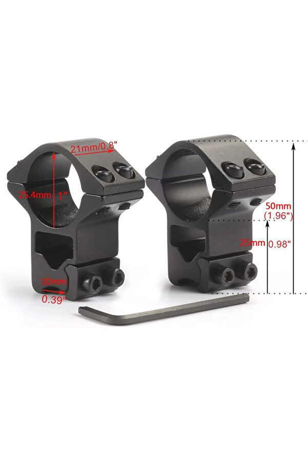 Evimdeyokyok 25.4Mm Dürbün İçin 11Mm Yüksek Havalı / Av Ayağı