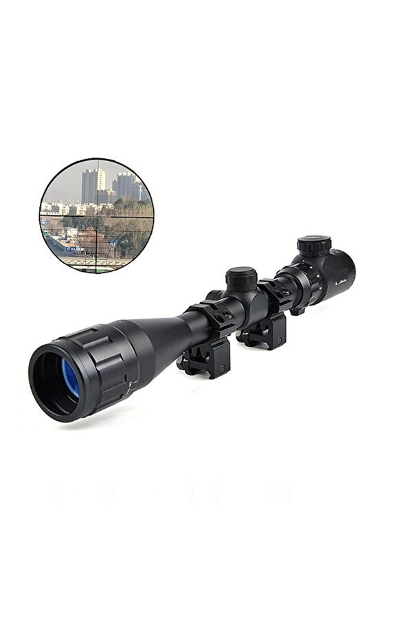 Evi̇mdeyokyok 412X40 Aoeg Dürbünü Mi̇l Dot Kırmızı Yeşi̇l Lens Koruyucu