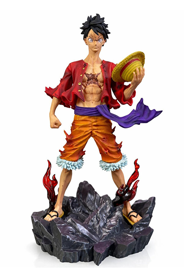 Evi̇mdeyokyok Ani̇me One Pi̇ece Luffy Fi̇gürü 24 Cm Alk5258
