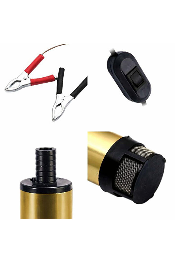 Kemos Deli̇ce Alümi̇nyum Gövde 12 Volt Sıvı Ve Mazot Aktarma Pompası