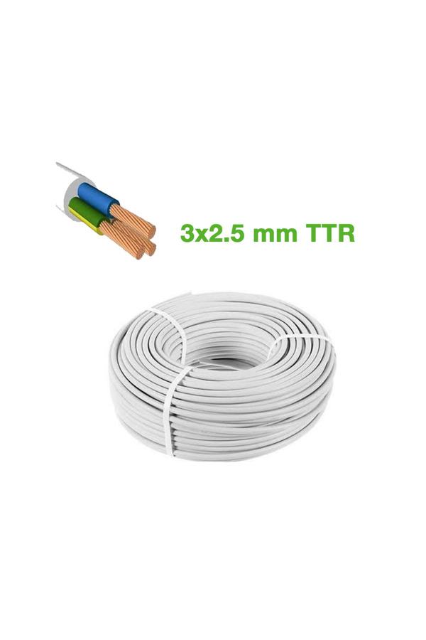 Go İthalat Ttr 3X2.5Mm Kablo 100Mt Cca Kablo