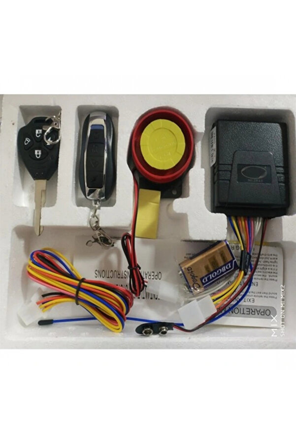 Alkan Motorsi̇klet Alarm Seti̇ 120Db Uzaktan Çalıştırma Anti̇-Hırsızlık