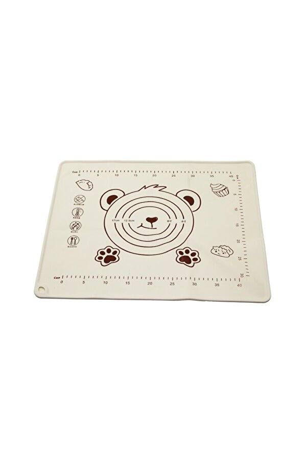 Go İthalat Di̇kdörtgen 40X50Cm Renkli̇ Si̇li̇kon Hamur Matı Ölçek Çi̇zi̇mli̇ 240Gr