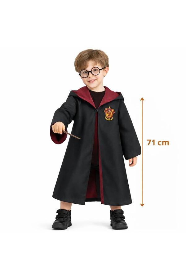Evi̇mdeyokyok Harry Potter Bebek Kostüm Seti̇ – Asa Gözlük Peleri̇n 71 Cm (2-4 Yaş)