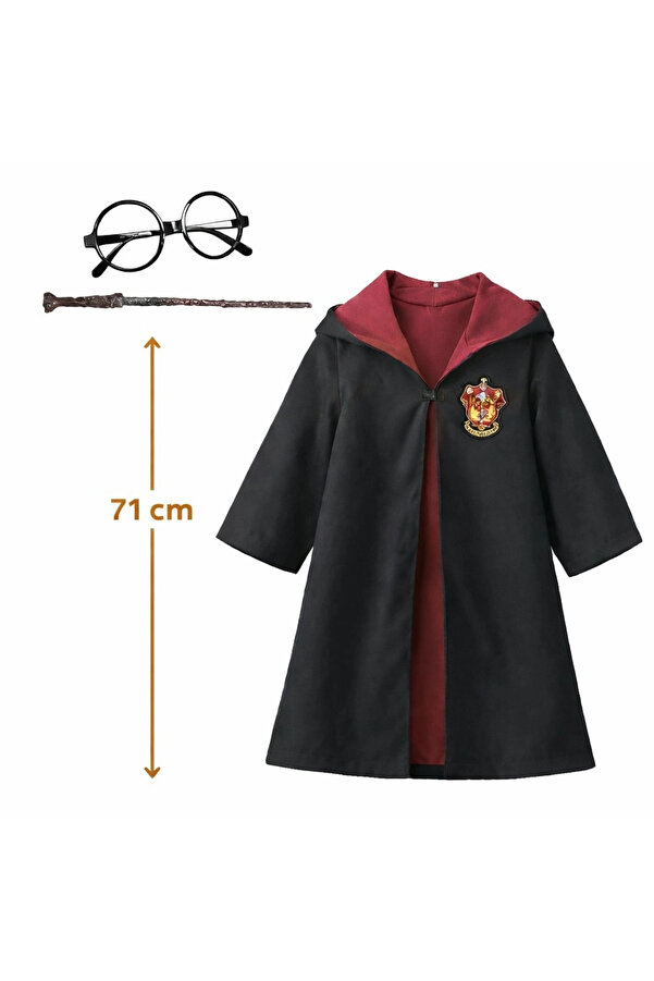 Evi̇mdeyokyok Harry Potter Bebek Kostüm Seti̇ – Asa Gözlük Peleri̇n 71 Cm (2-4 Yaş)