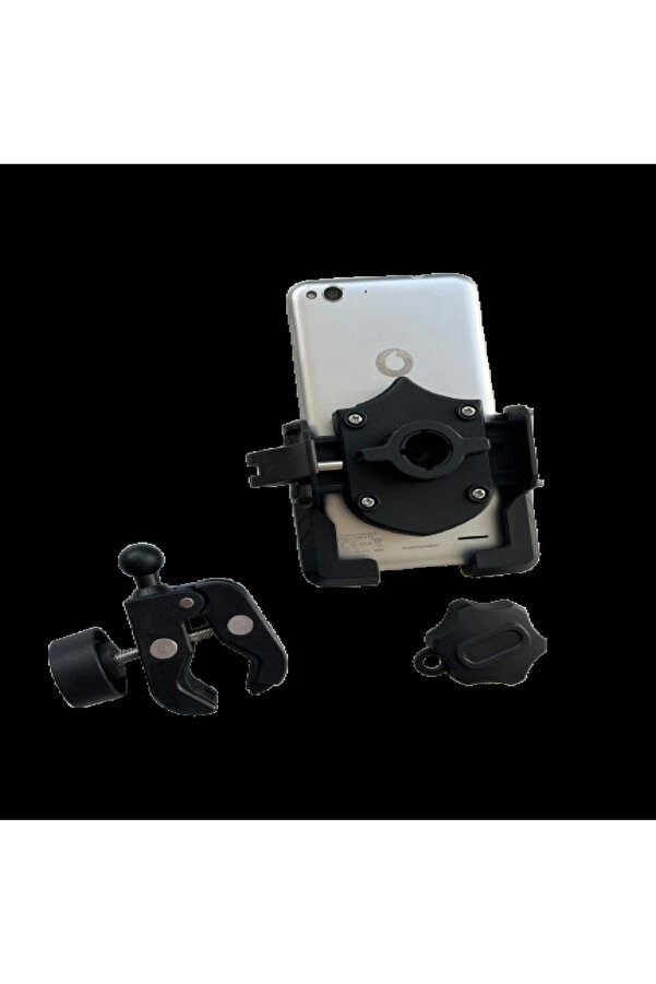 Alkan Mb Motosi̇klet Scooter Atv Bi̇si̇klet Yandan Ki̇li̇tlemeli̇ Gi̇don Bağlantılı Telefon Tutucu A+++ Kali̇teli̇